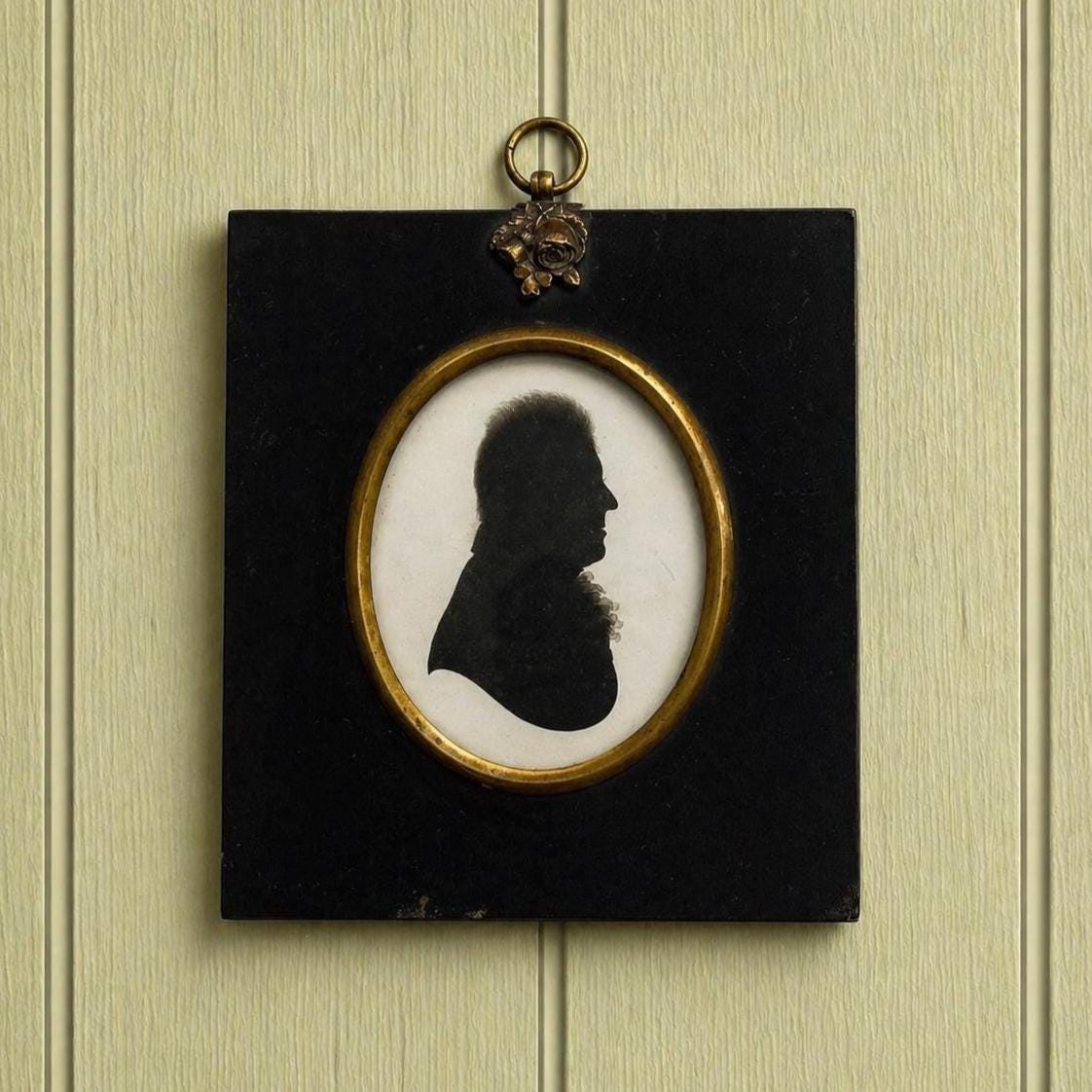 18th Century Silhouette Portrait Reverend Gervas Holmes John Miers C 1790s