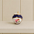 Antique Coalport Miniature Porcelain Jug Cobalt Blue Floral Georgian Circa 1820