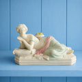 Antique Tinted Parian Figure Neo Classical Maiden English Circa 1872 AF