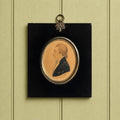 19th Century Portrait Miniature Young Man C 1820