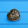 Antique Christmas 1904 800 Sterling Silver Love Heart Box Tiny Romantic