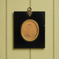 19th Century Miniature Stipple Engraving Ladies Tambour Embroidery Regency C 1810
