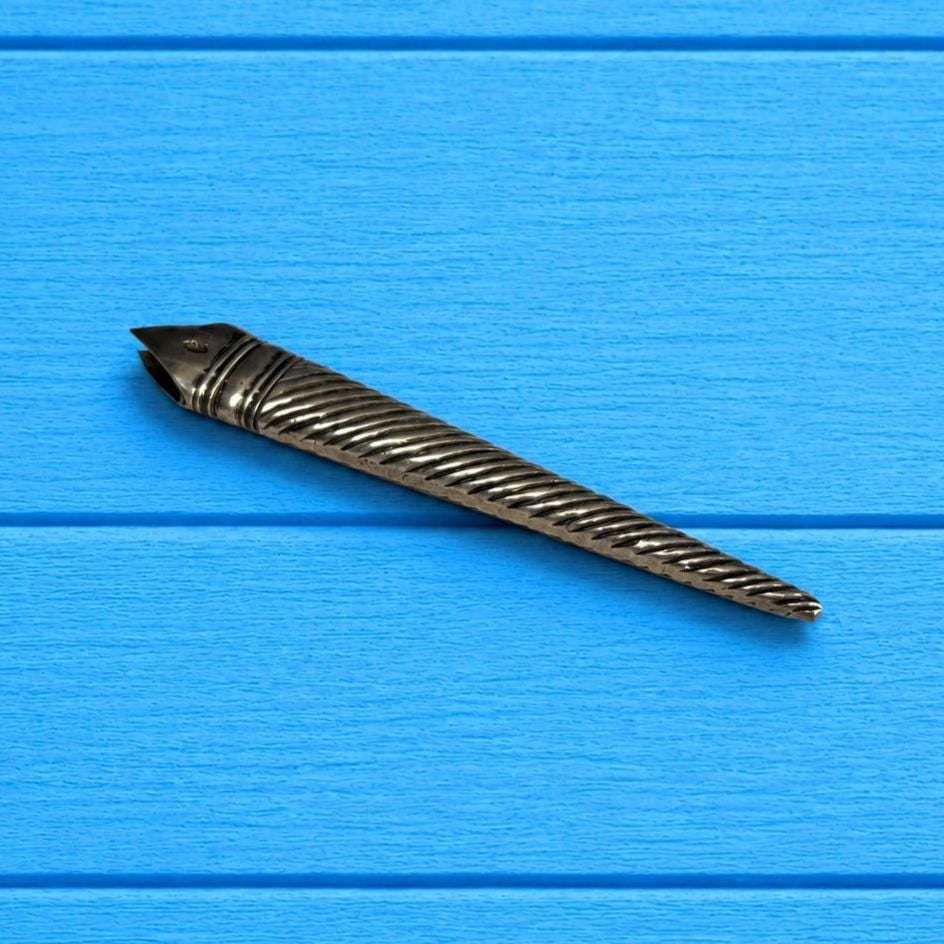 Antique 19th Century Silver Scissor Blade Sheath Circa 1840
