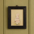 Antique English Portrait Miniature Painting of a Little Girl Circa 1880