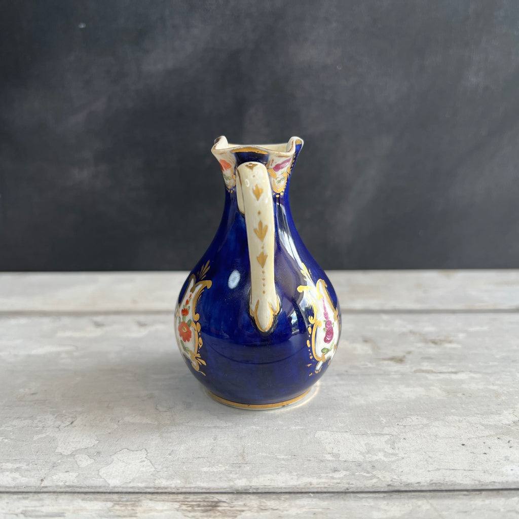19th Century Coalport Porcelain Miniature Jug Gilt Floral Regency Circa 1820 AF