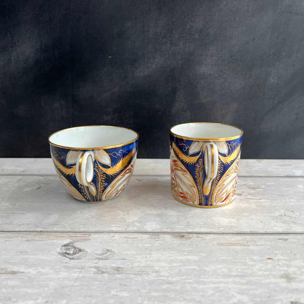 Antique Grainger Worcester Porcelain Trio Imari Pattern C1810