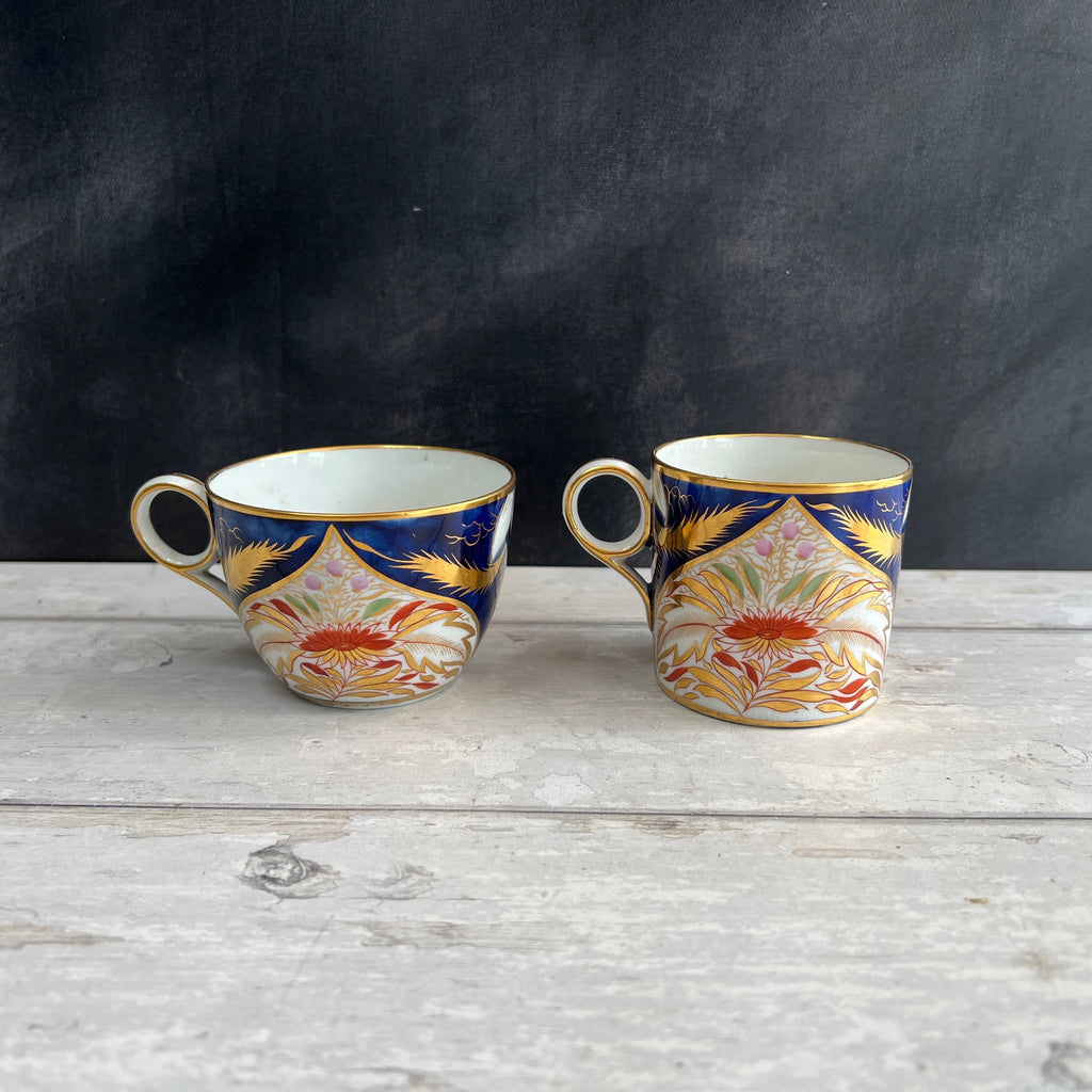Antique Grainger Worcester Porcelain Trio Imari Pattern C1810