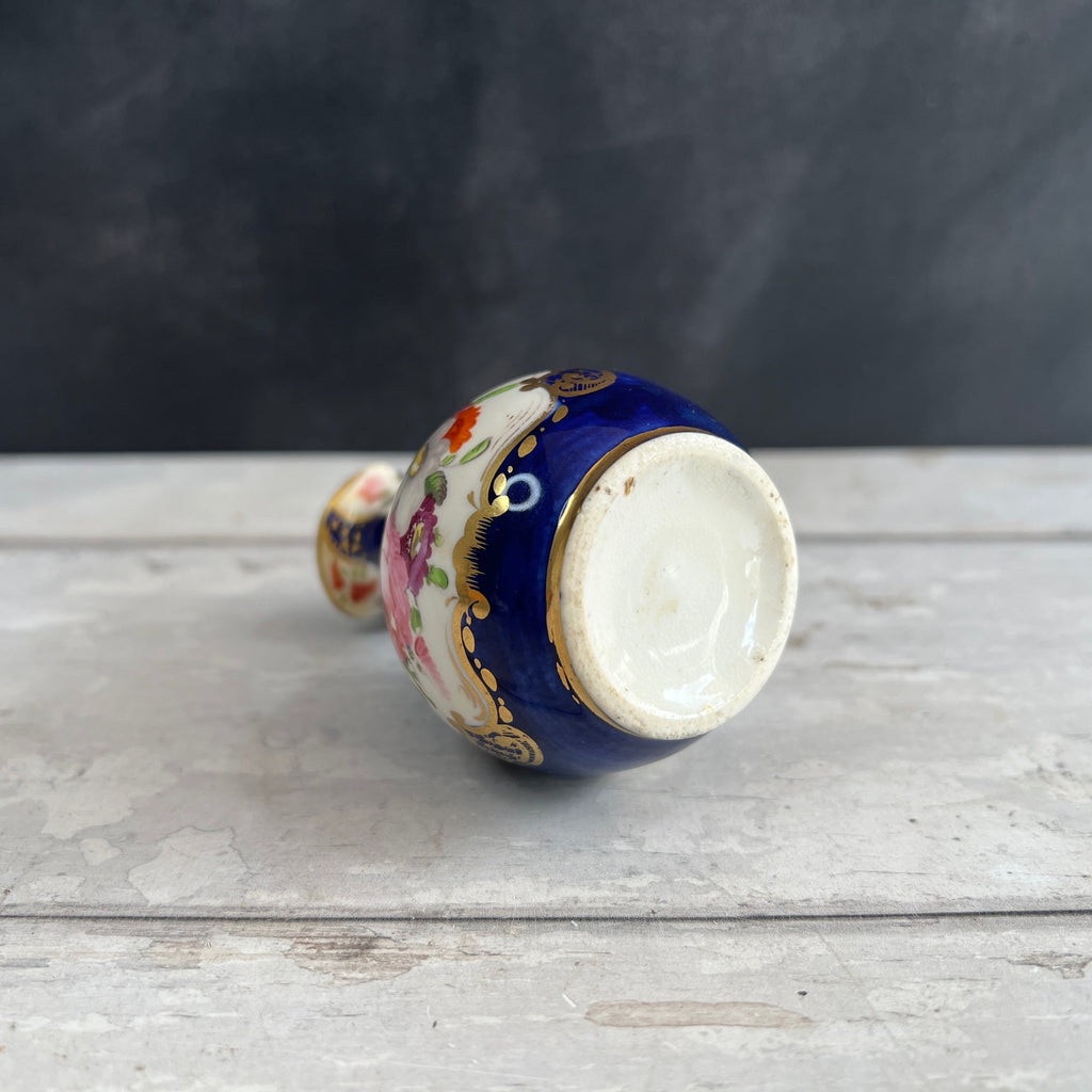 19th Century Coalport Porcelain Miniature Jug Gilt Floral Regency Circa 1820 AF