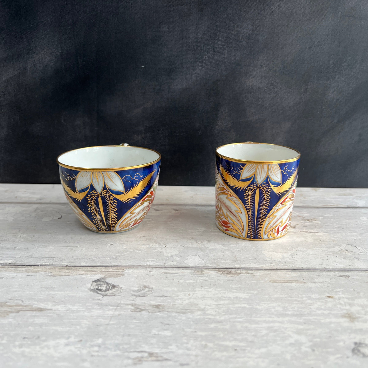 Antique Grainger Worcester Porcelain Trio Imari Pattern C1810