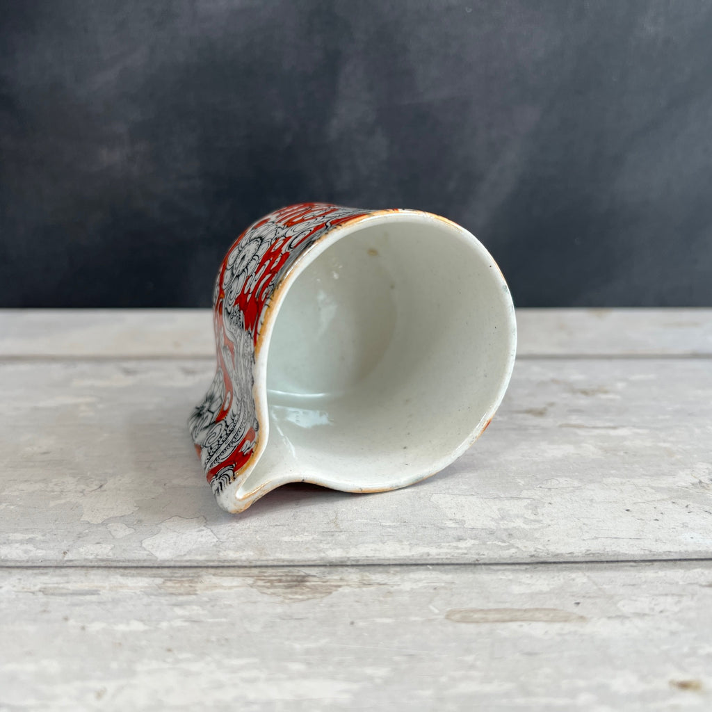 Antique Mason's “BANDANA” Foo Dog Pattern IRONSTONE  Coffee Cup and Saucer 1860