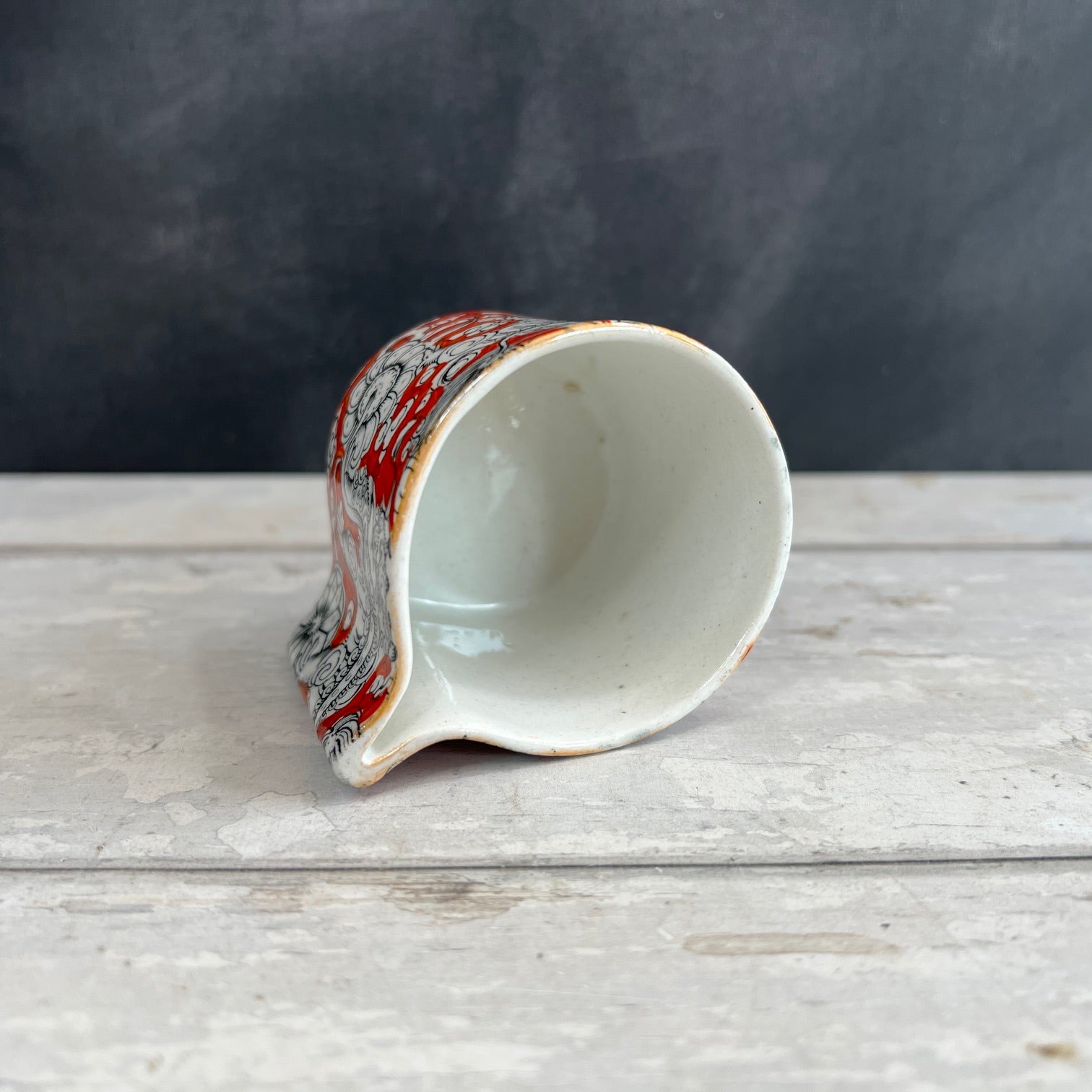 Antique Mason's “BANDANA” Foo Dog Pattern IRONSTONE  Coffee Cup and Saucer 1860