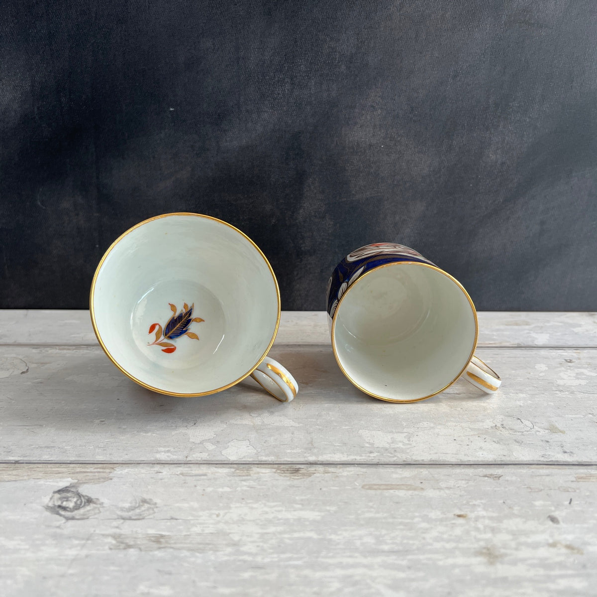 Antique Grainger Worcester Porcelain Trio Imari Pattern C1810